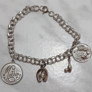 Pisces Zodiak and Mother Charms Fashion Bracelet - jewelry